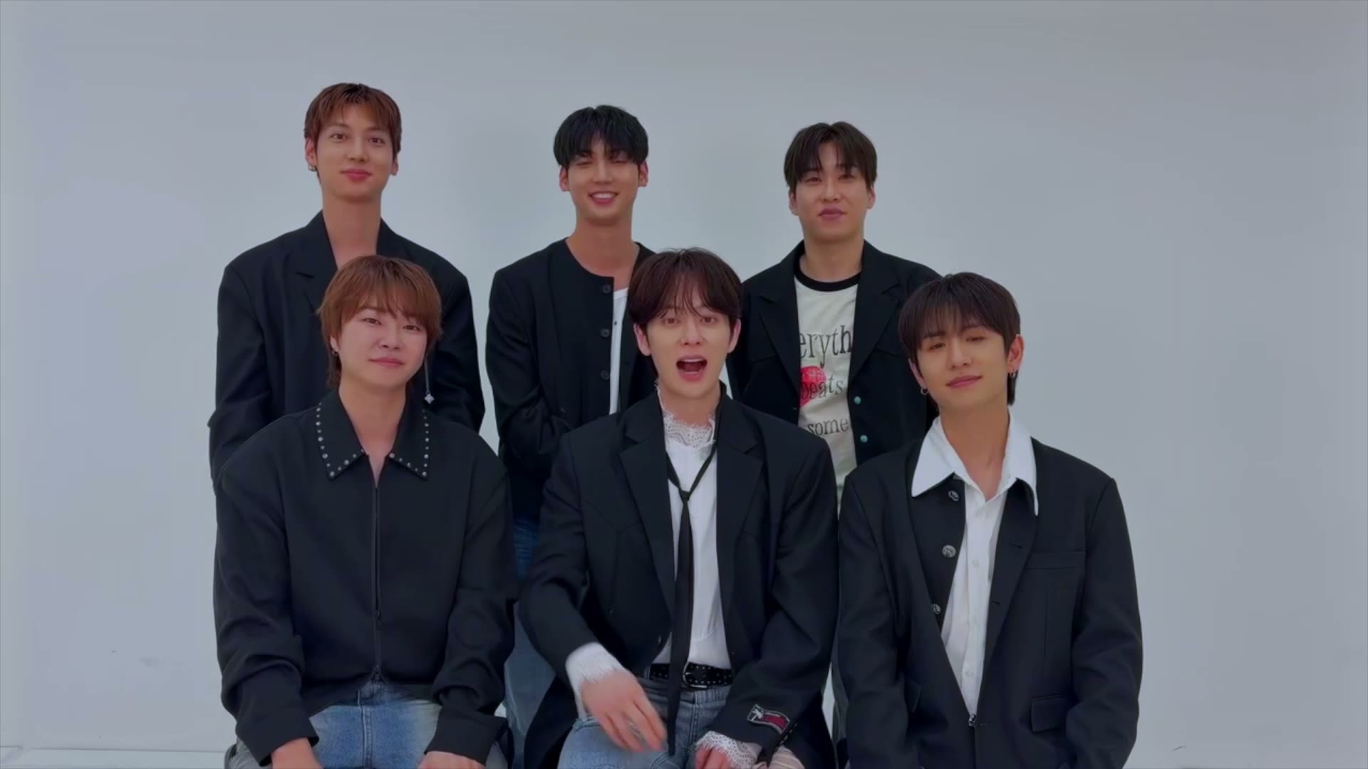 A greeting video from the members
