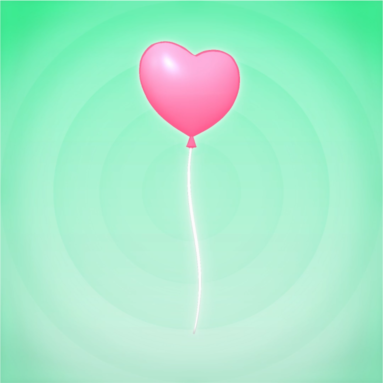 Pink moon balloon