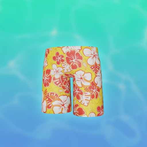 Hawaiian Shorts Yellow