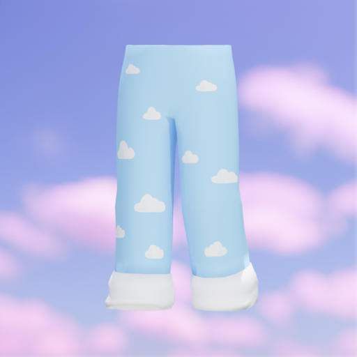 Cloud Pajama Pants Blue