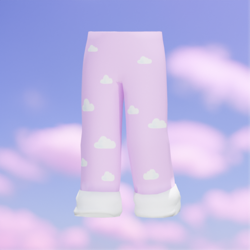 Cloud Pajama Pants Pink